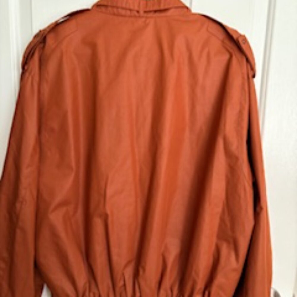 Members Only Iconic Racer size 44 Mens jacket in Copper/orange color - Picture 3 of 3